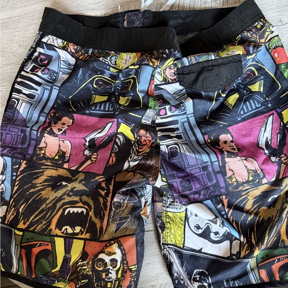 Star Wars Swim Trunks Size 2X Comic Strip All Over Print - Picture 4 of 16